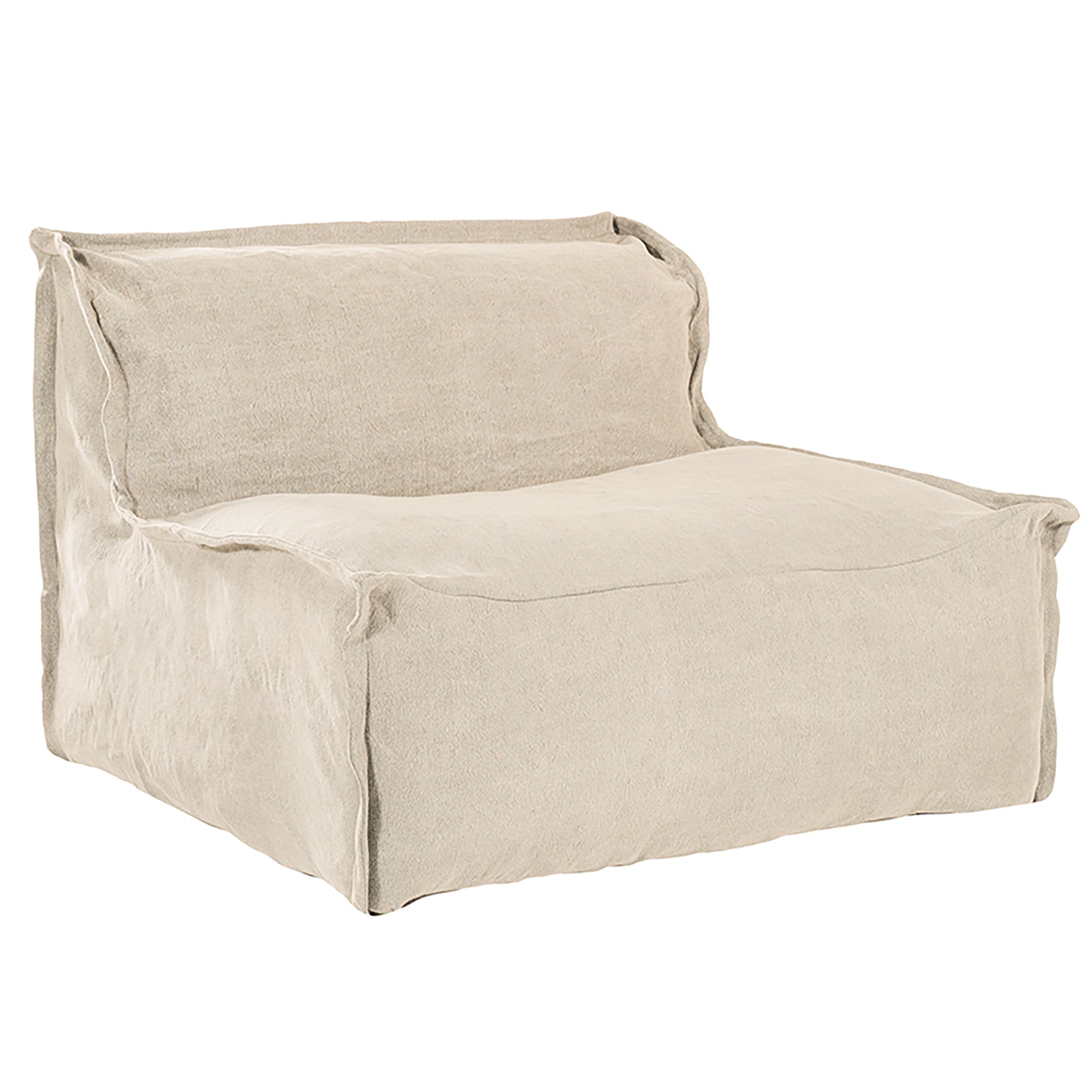 Masekela Sofa | Single Seater Sand Uniqwa Collections