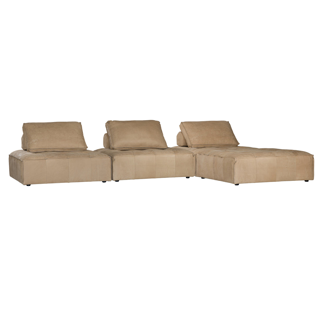 Maui Modular Sofa Aniline Leather Cashew