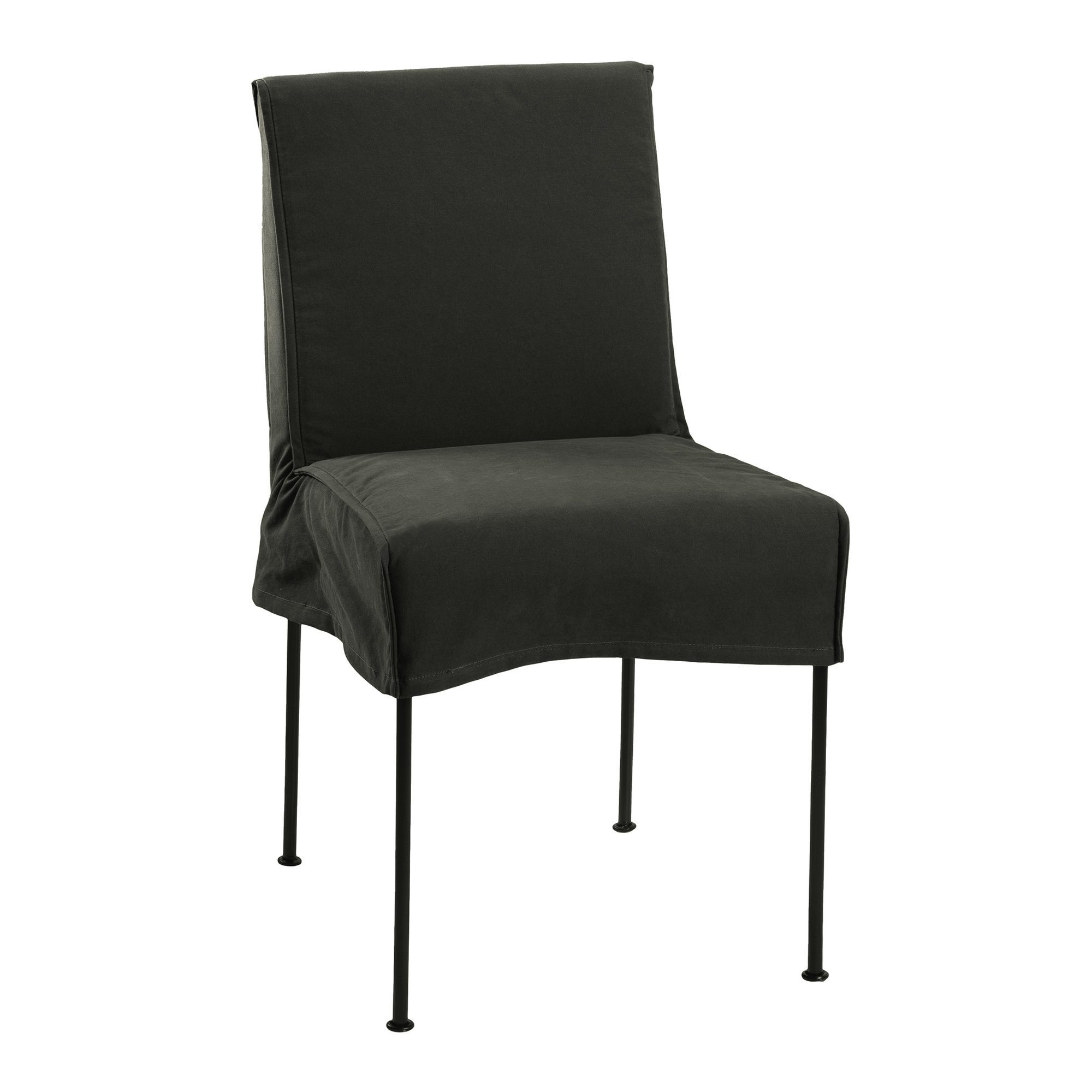 Nadi Dining Chair | Moss Black Canvas Uniqwa Collections