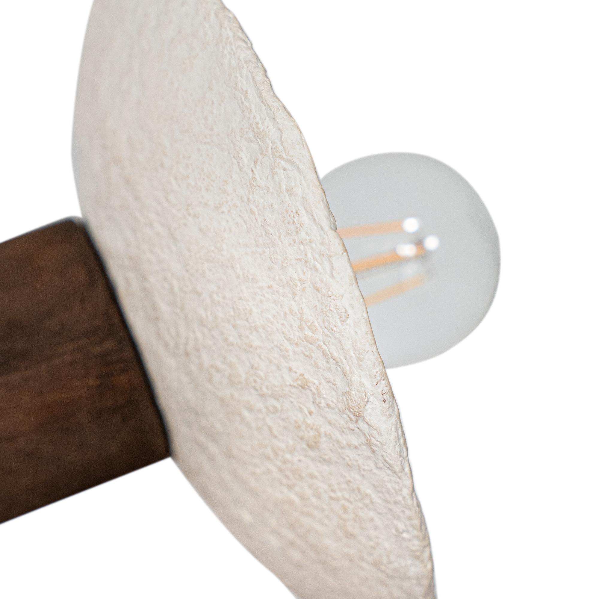 Naya Sculptural Composite Sconce | Light Roast