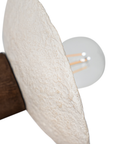 Naya Sculptural Composite Sconce | Light Roast
