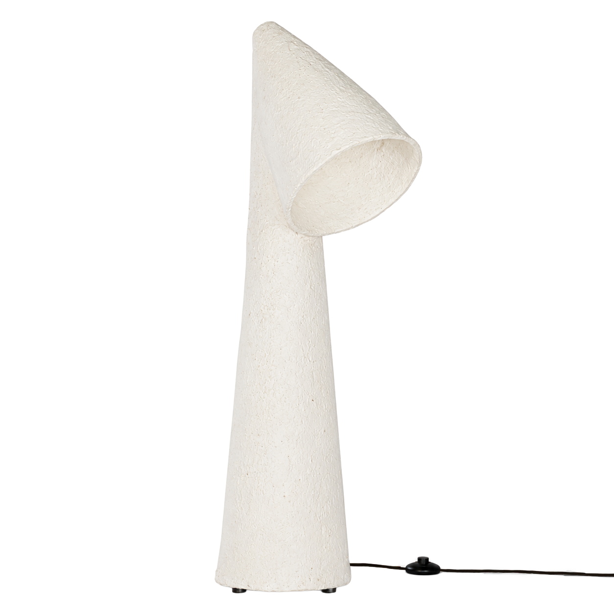 Nhara Sculptural Composite Table Lamp | Light Roast
