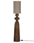 Jaala Sculptural Composite Floor Light | Dark Roast