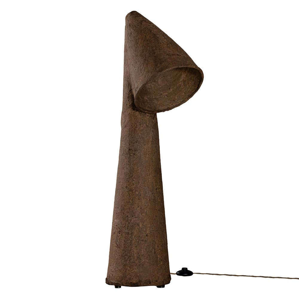 Nhara Sculptural Composite Table Lamp | Dark Roast