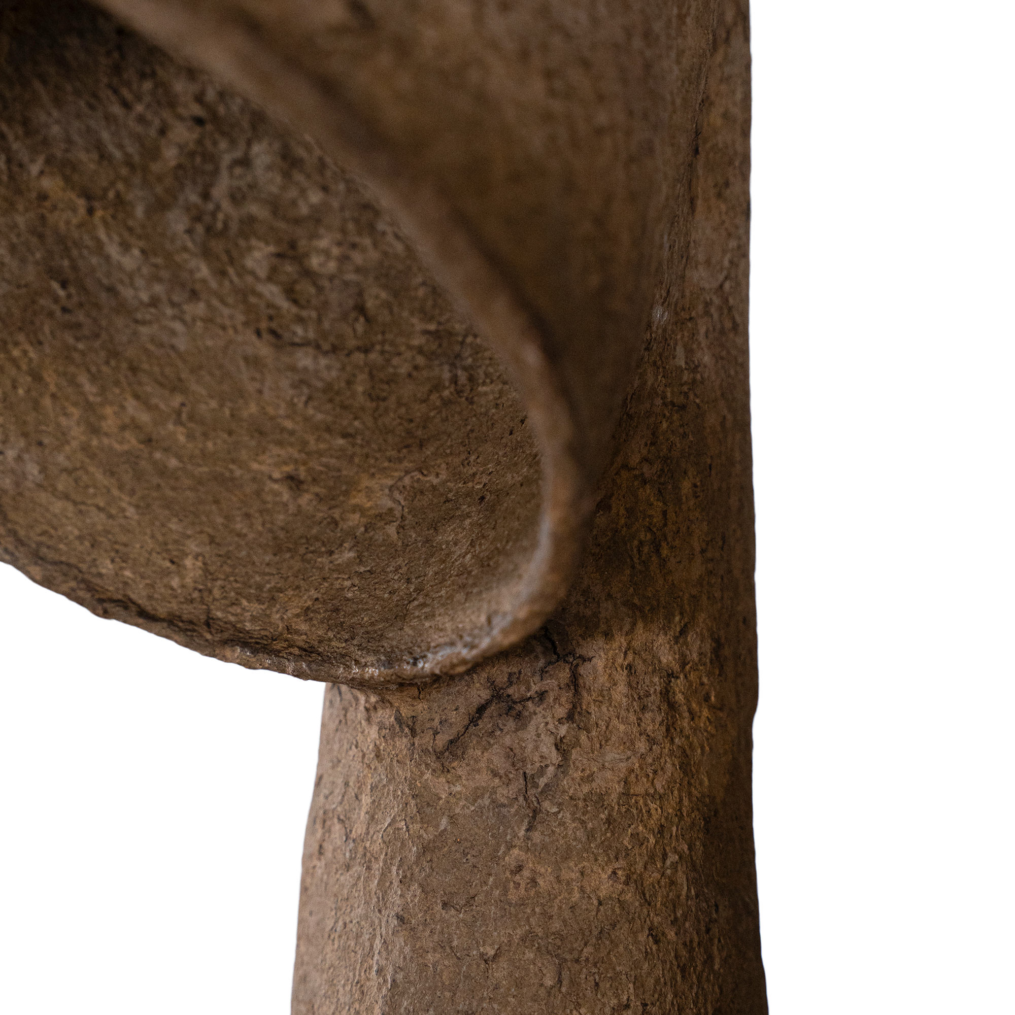 Nhara Sculptural Composite Table Lamp | Dark Roast
