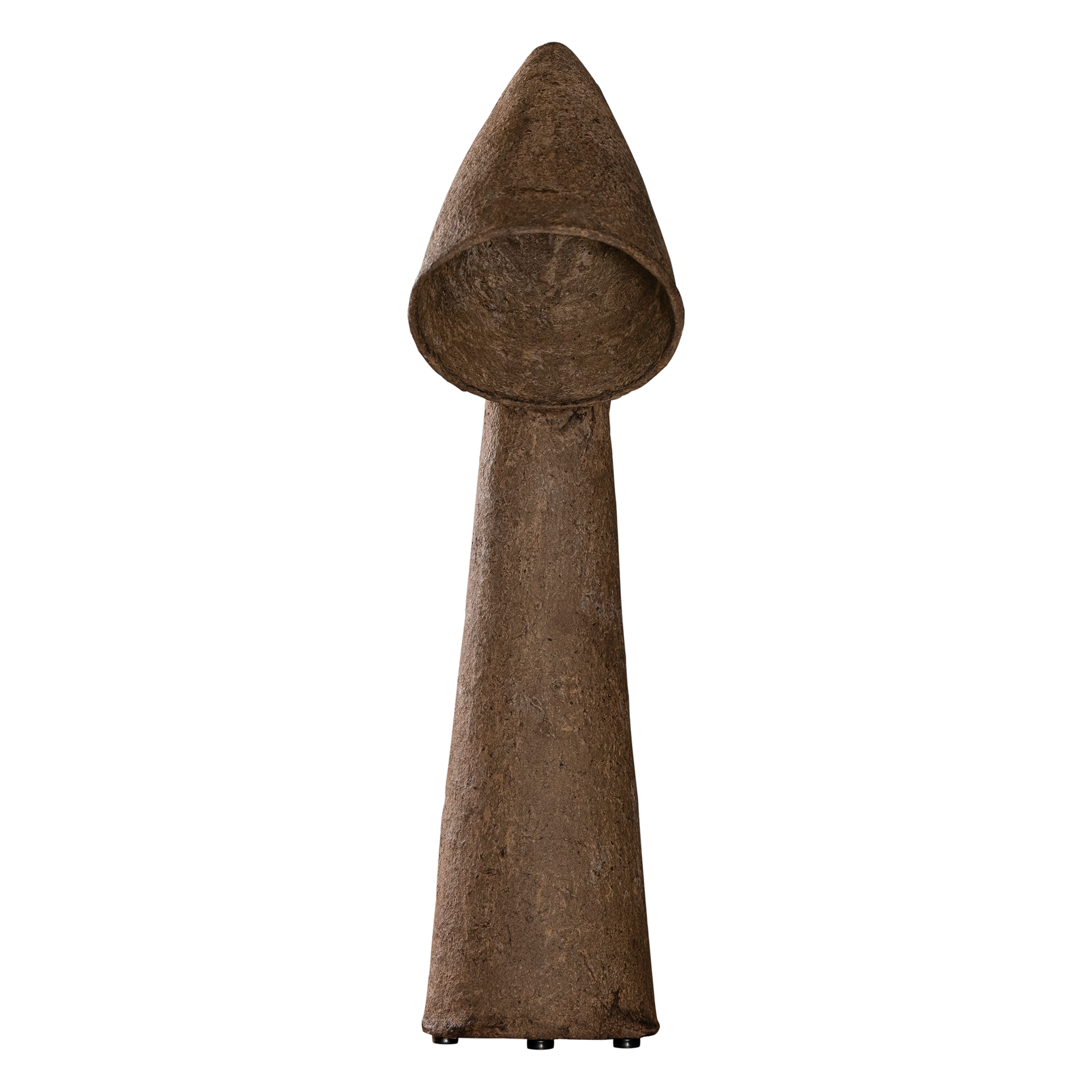 Nhara Sculptural Composite Table Lamp | Dark Roast