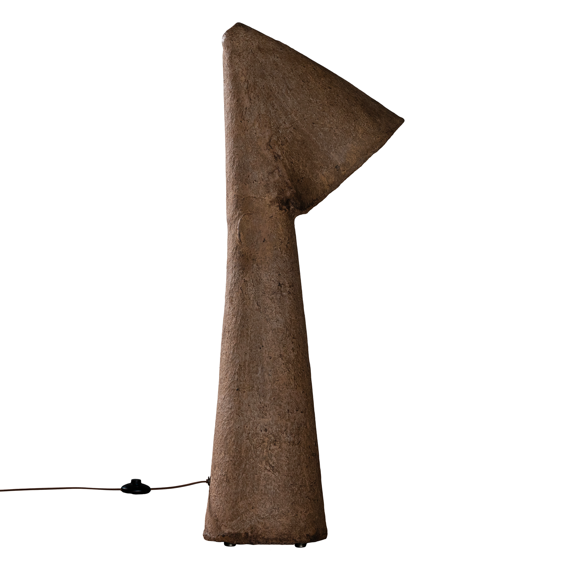 Nhara Sculptural Composite Table Lamp | Dark Roast