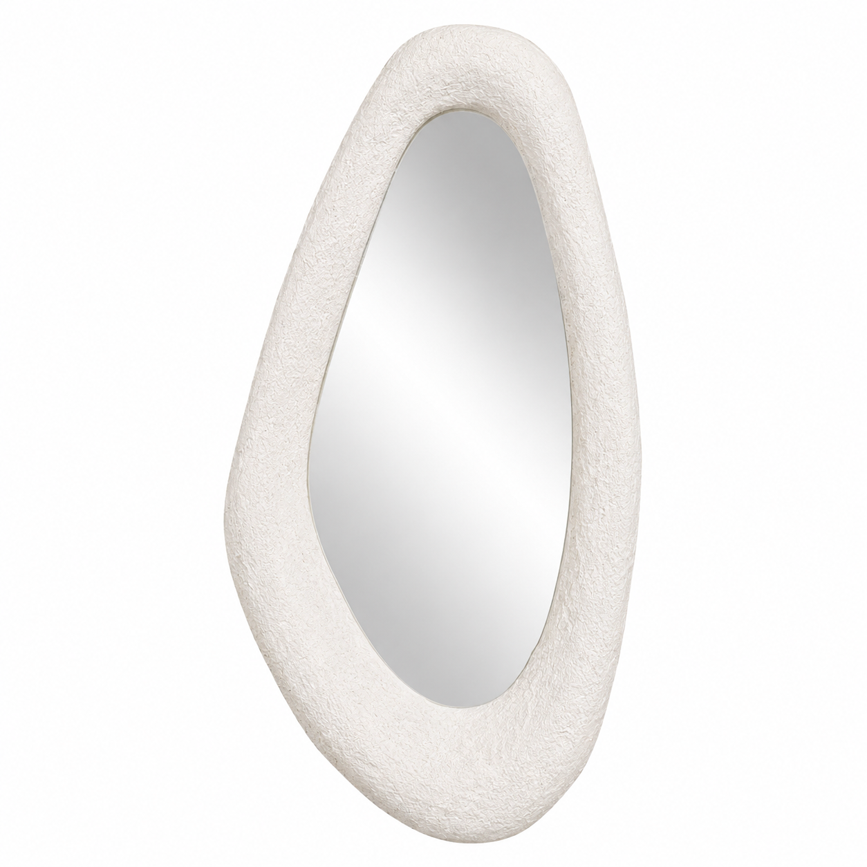 Nhila Sculptural Composite Mirror | Light Roast