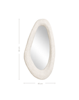 Nhila Sculptural Composite Mirror | Light Roast
