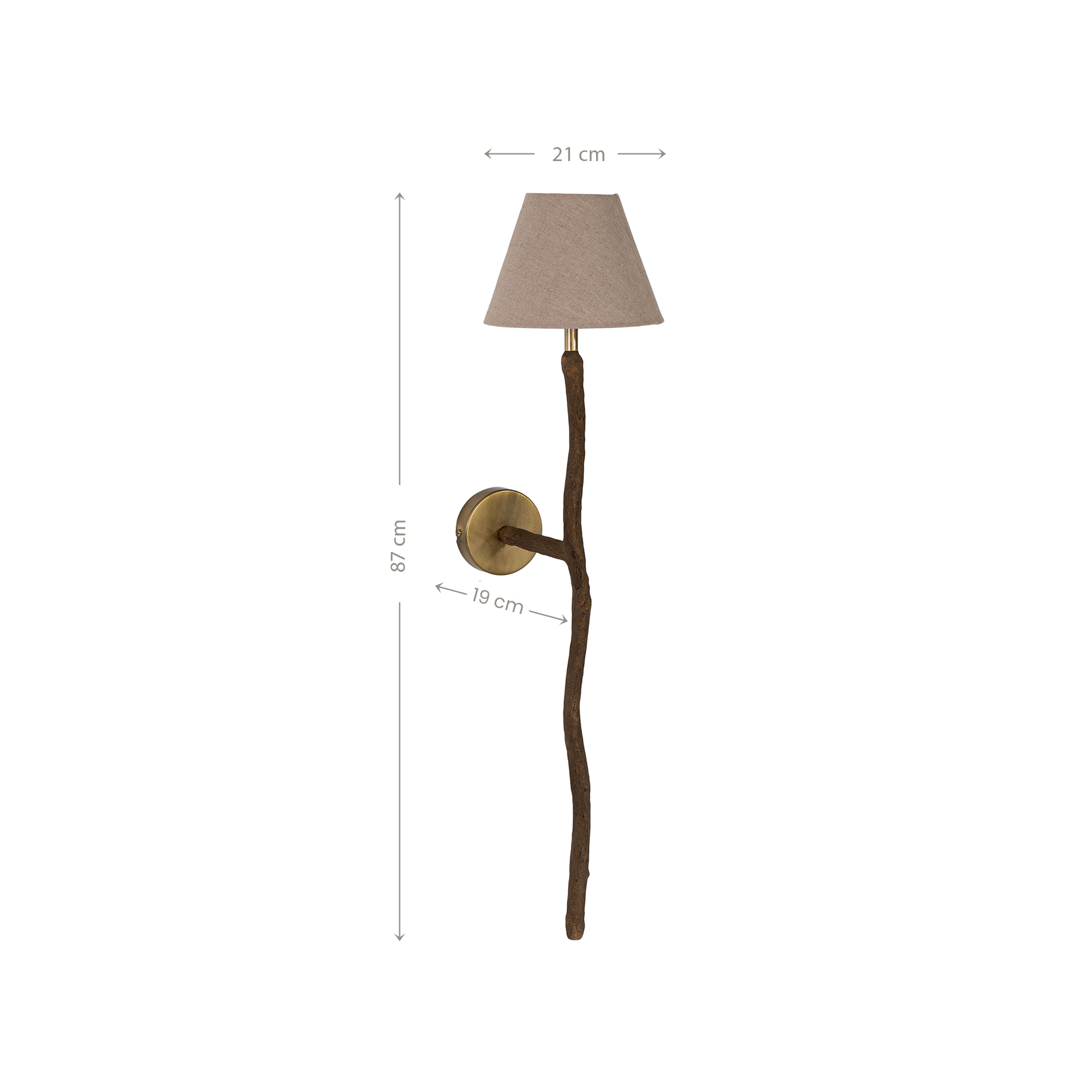 Nuuri Sculptural Composite Pendant Sconce | Dark Roast