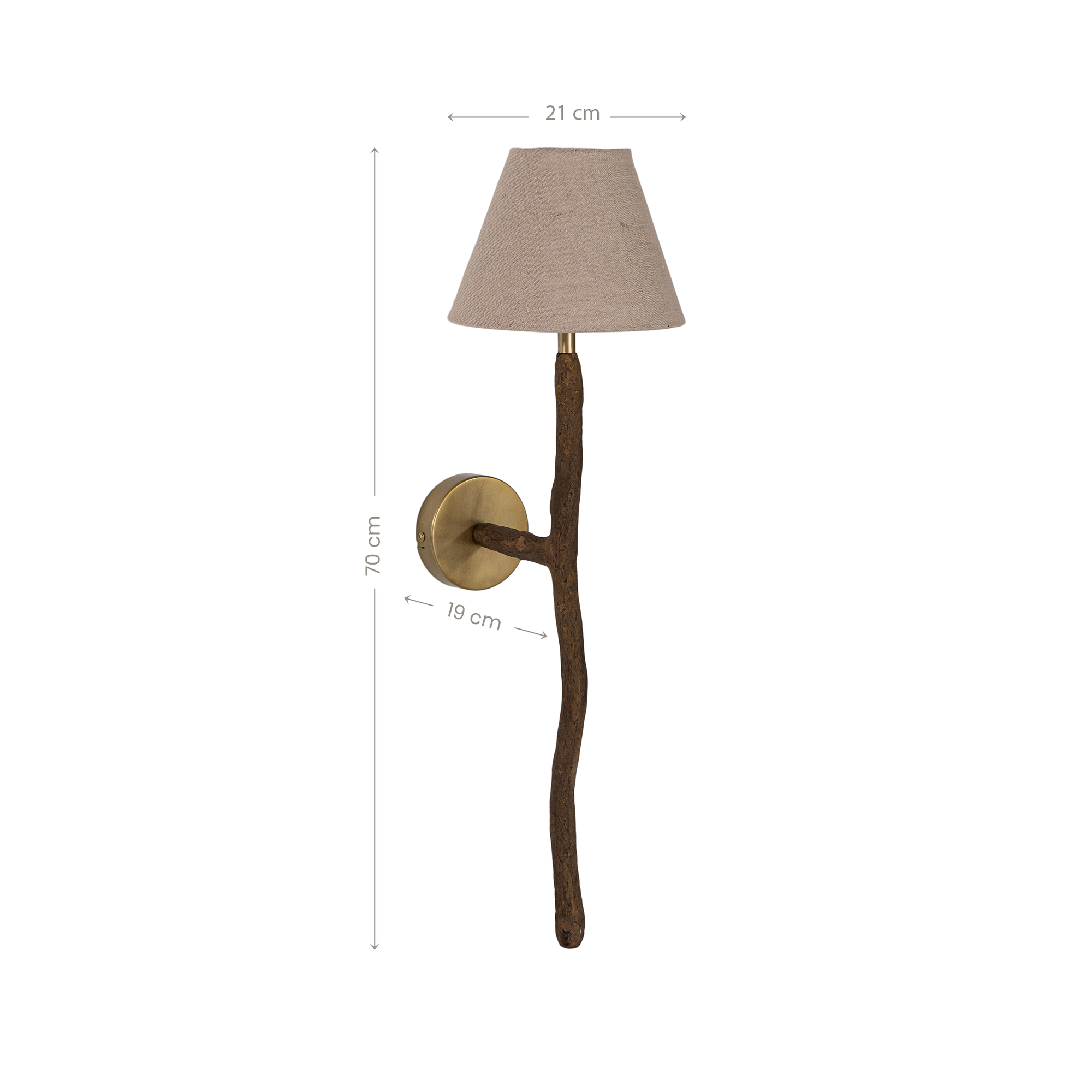 Nuuri Sculptural Composite Pendant Sconce | Dark Roast