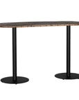 Palm Beach Bar Table 1.8m Oval Bar Table Top Black Uniqwa Collections