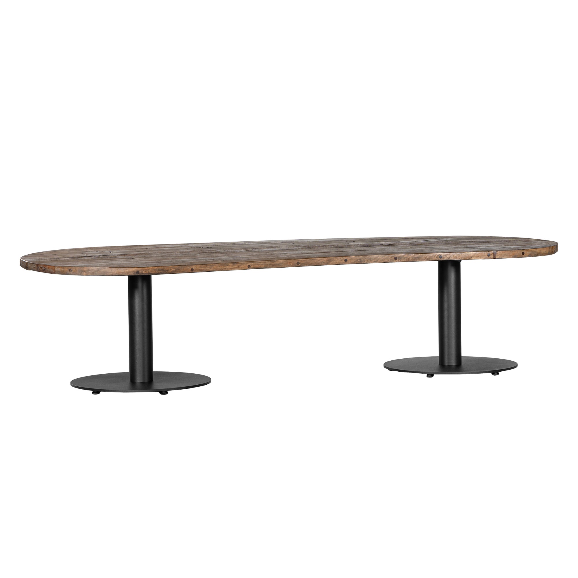Palm Beach Coffee Table 1.8m Oval Coffee Table Top Black Uniqwa Collections