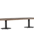 Palm Beach Coffee Table 1.8m Oval Coffee Table Top Black Uniqwa Collections