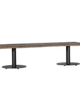 Palm Beach Coffee Table 1.8m Rectangular Coffee Table Top Black Uniqwa Collections