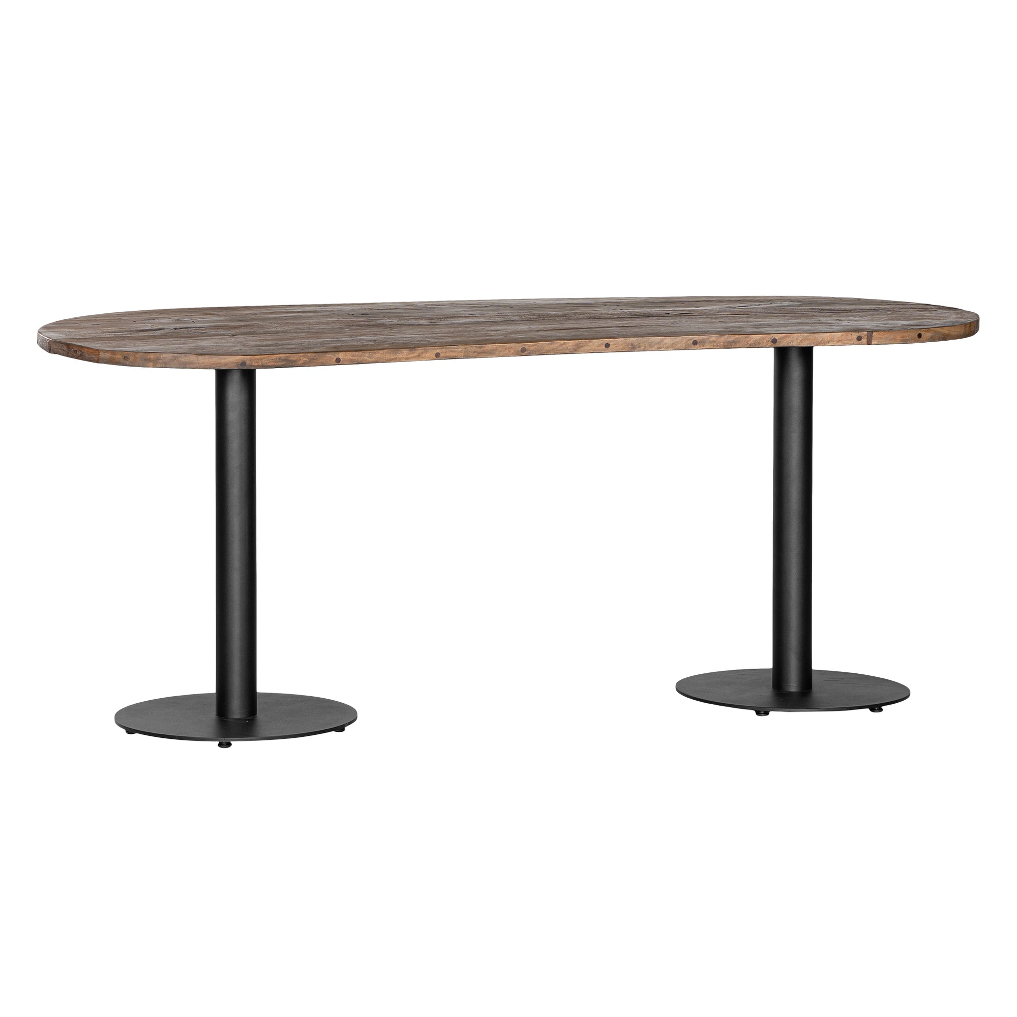 Palm Beach Dining Table 1.8m Oval Dining Table Top Black Uniqwa Collections