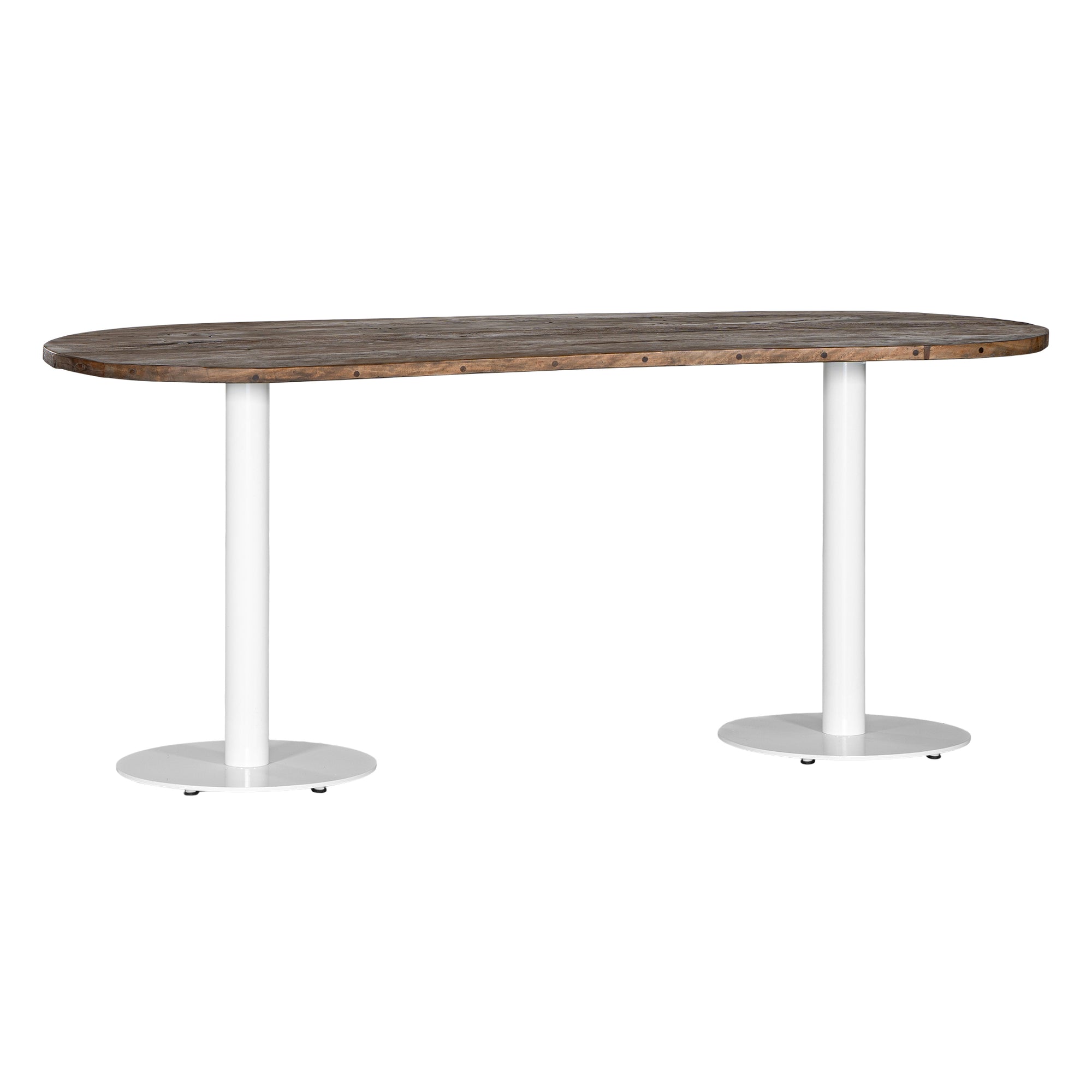 Palm Beach Dining Table 1.8m Oval Dining Table Top White Uniqwa Collections