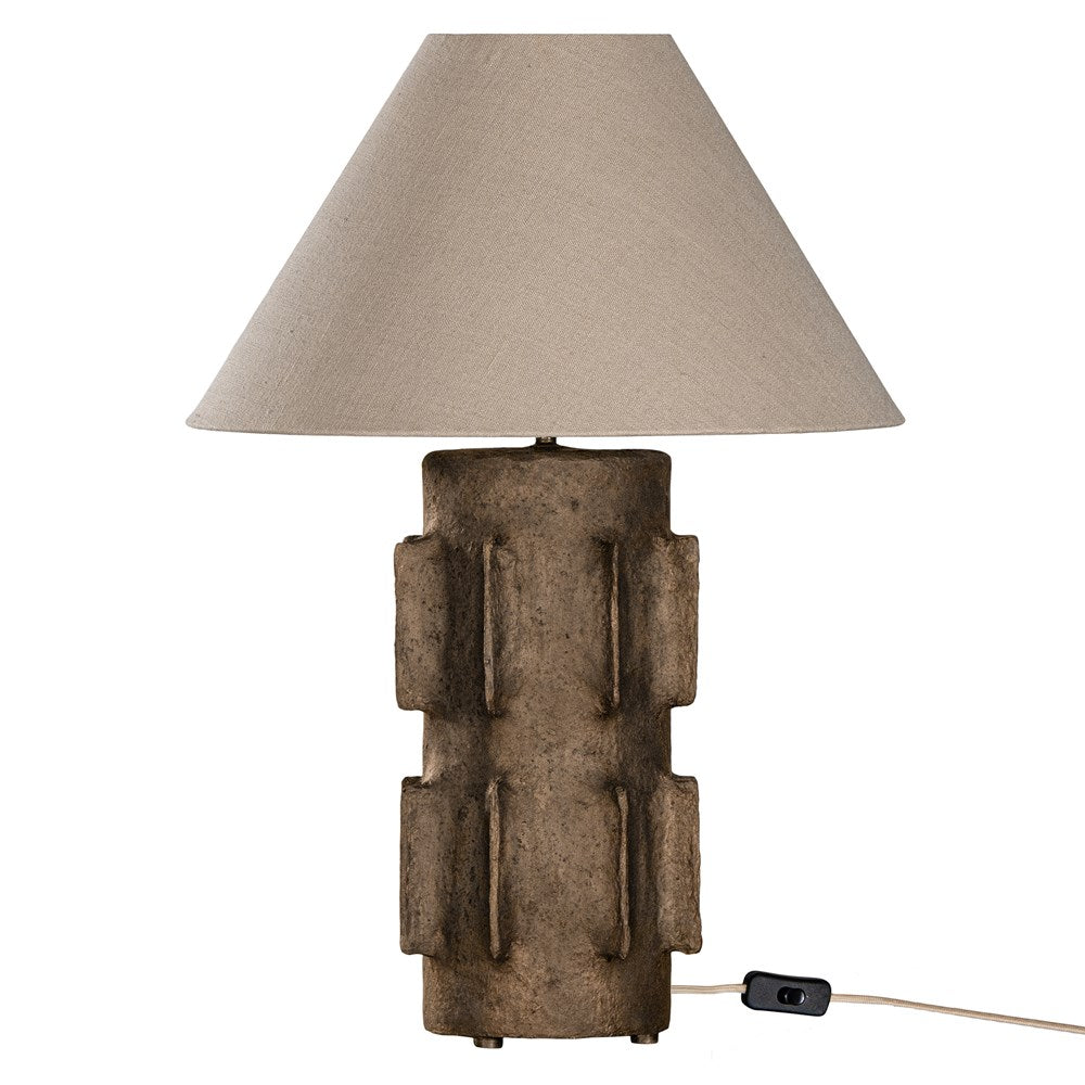 Liwa Sculptural Composite Table Lamp | Dark Roast