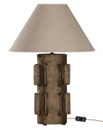 Liwa Sculptural Composite Table Lamp | Dark Roast
