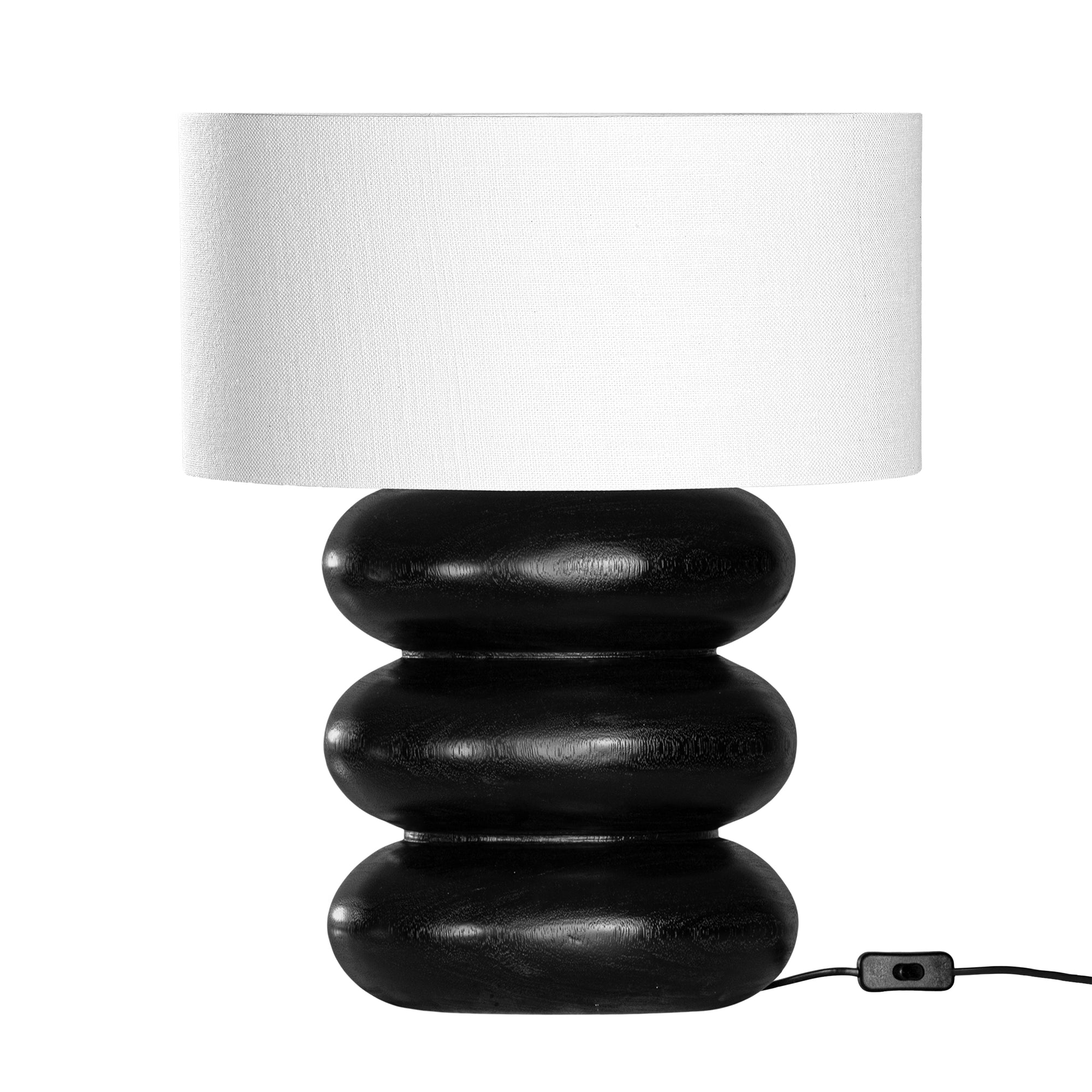 Rundu Table Lamp White Black Uniqwa Collections