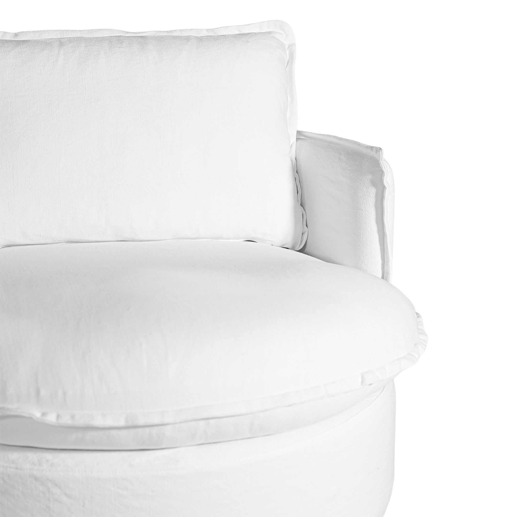Sabora Swivel Chair | White Uniqwa Collections