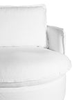 Sabora Swivel Chair | White Uniqwa Collections