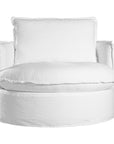 Sabora Swivel Chair | White Uniqwa Collections