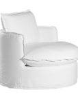 Sabora Swivel Chair | White Uniqwa Collections
