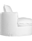 Sabora Swivel Chair | White Uniqwa Collections