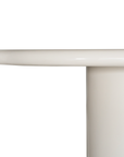 Mukalla Oval Dining Table | High Gloss Vanilla