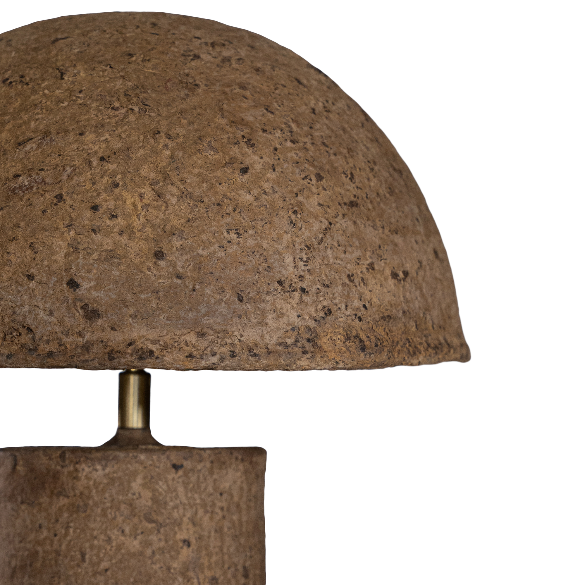 Samrah Sculptural Composite Table Lamp | Large | Dark Roast