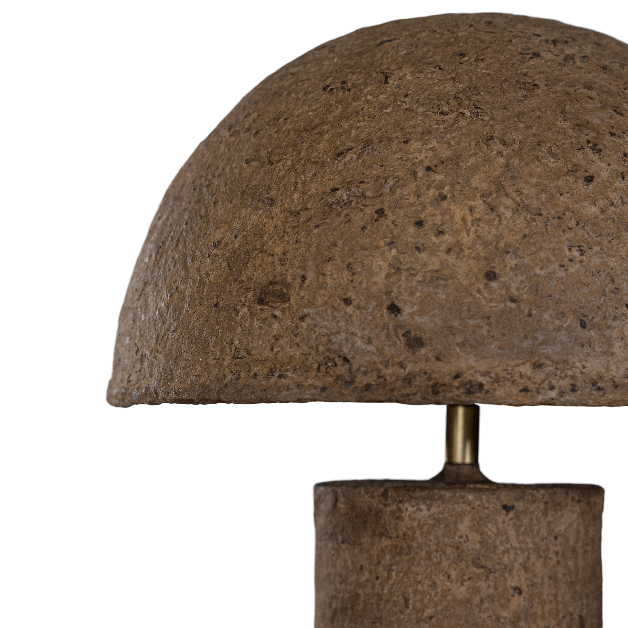 Samrah Sculptural Composite Table Lamp | Large | Dark Roast