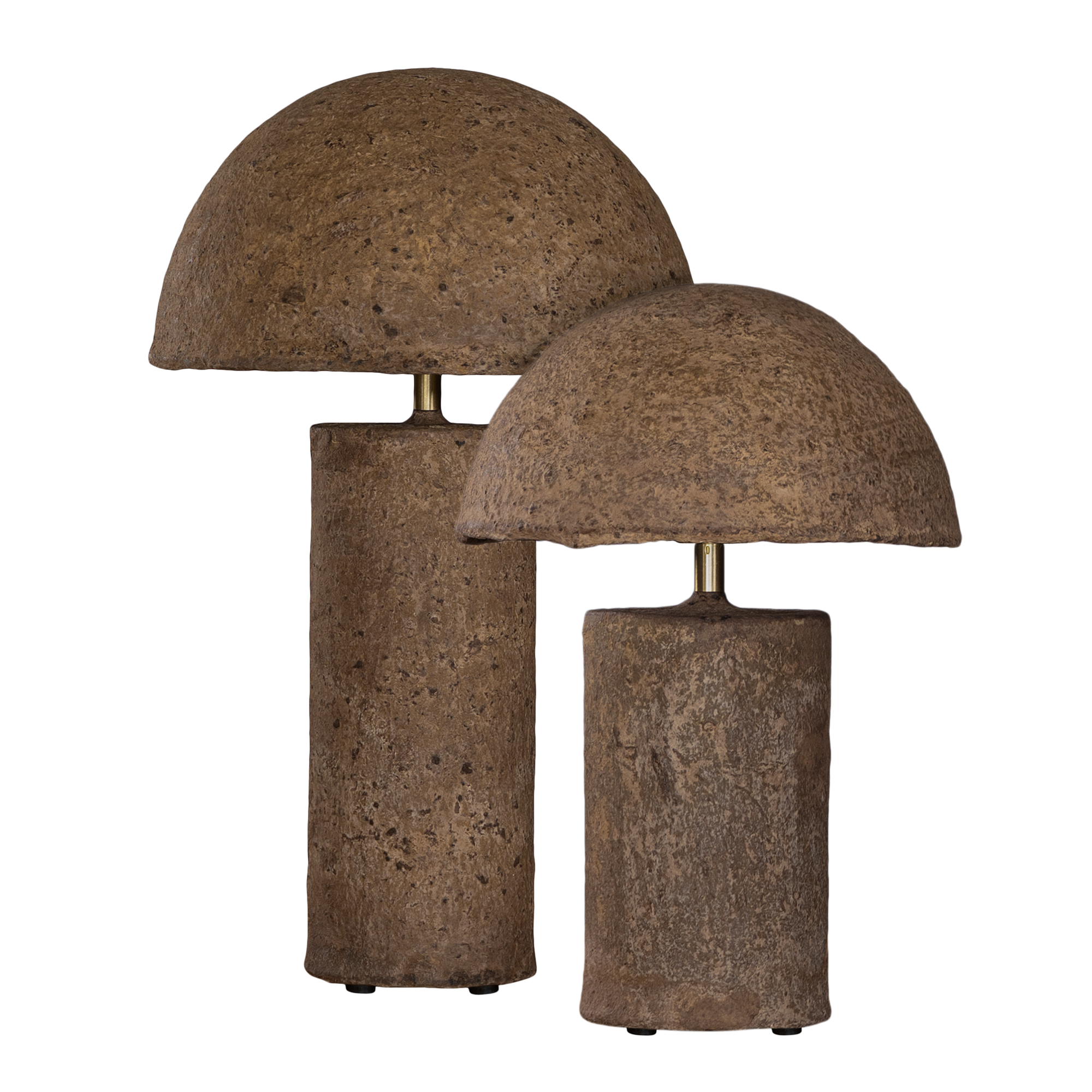 Samrah Sculptural Composite Table Lamp | Large | Dark Roast