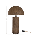 Samrah Sculptural Composite Table Lamp | Large | Dark Roast