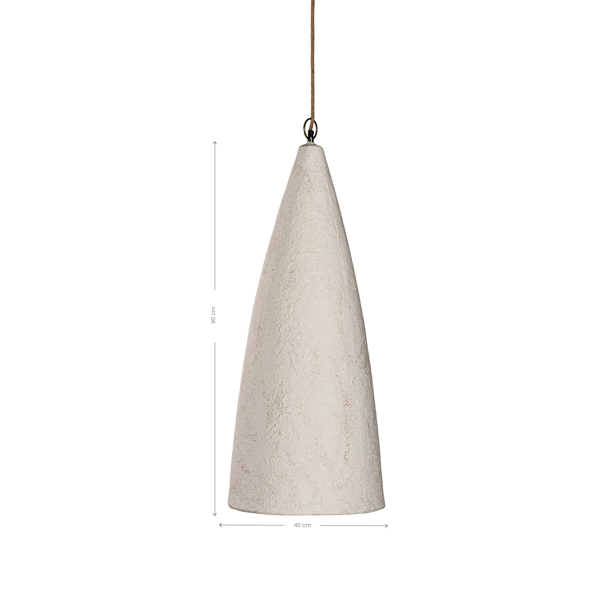 Senah Sculptural Composite Pendant Light | Light Roast