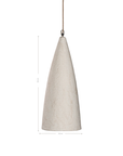 Senah Sculptural Composite Pendant Light | Light Roast