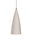 Senah Sculptural Composite Pendant Light | Light Roast