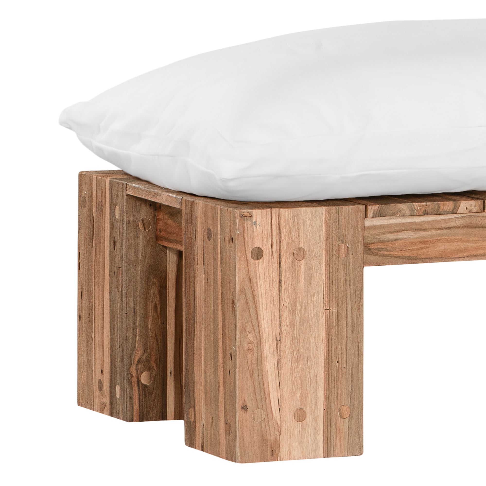 Simbah Bench Cover | Luxury White Uniqwa x Lauren Eloise