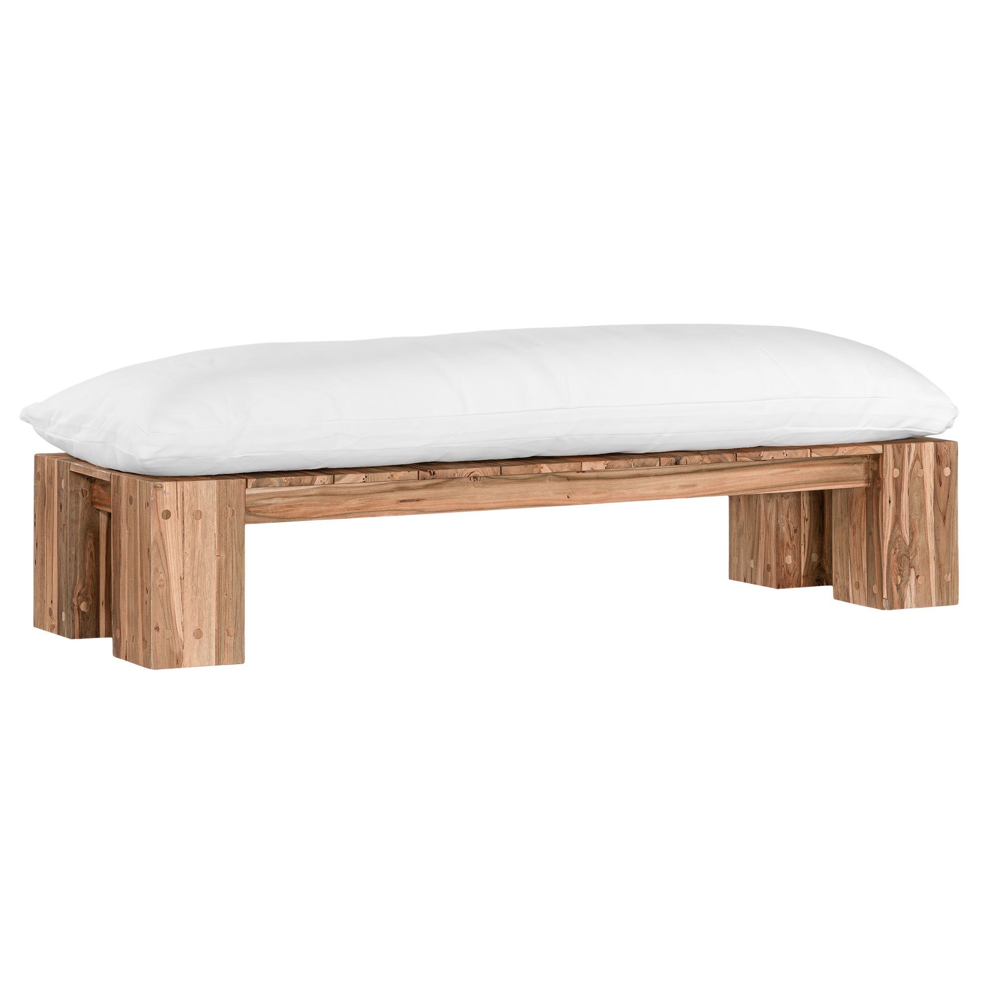 Simbah Bench Cover | Luxury White Uniqwa x Lauren Eloise