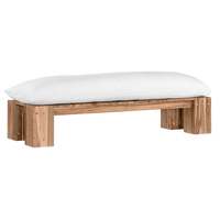 Simbah Bench Cover | Luxury White