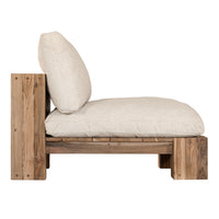 Simbah Sofa Single Seater | Luxury Natural
