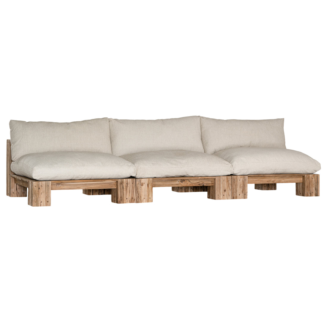 Simbah Sofa Single Seater | Luxury Natural