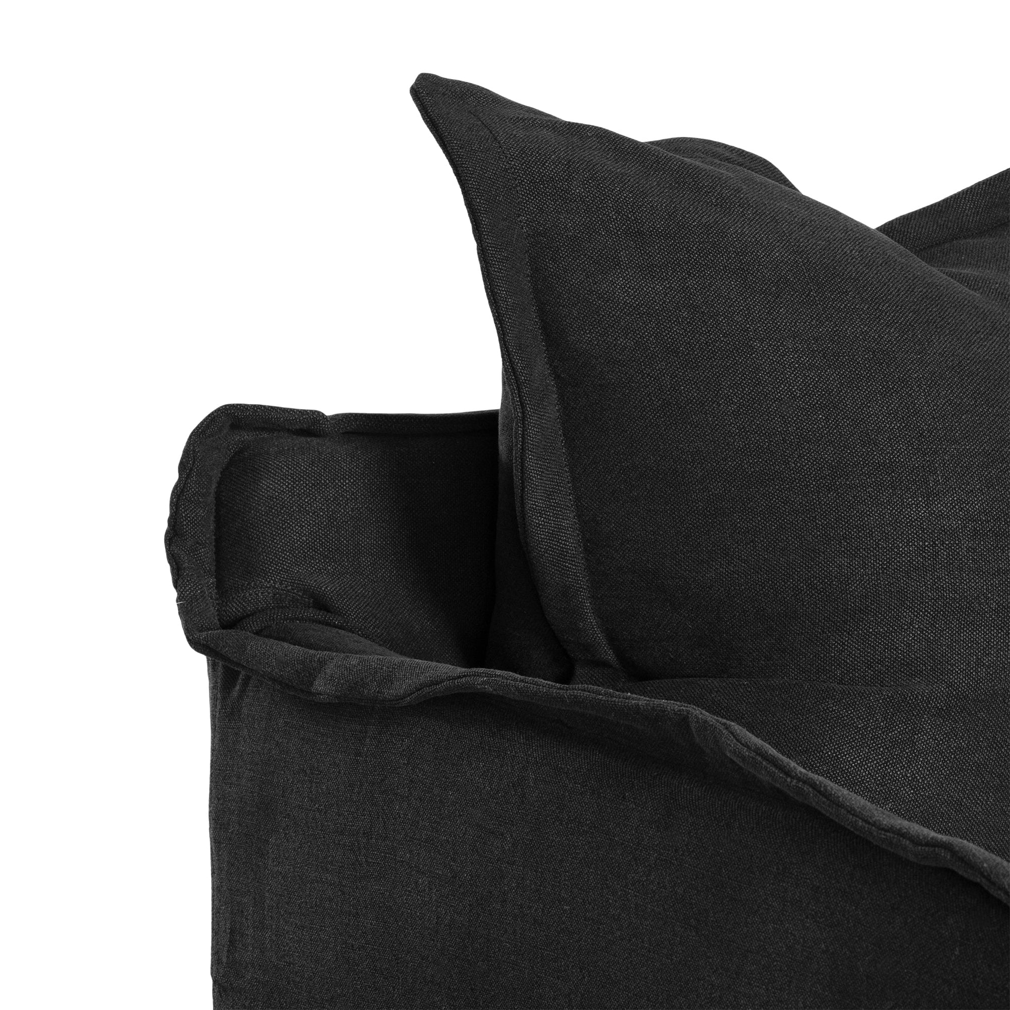Singita Slipcover | Three Seater | Nia Stitching Black Uniqwa Collections