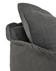 Singita Slipcover | Three Seater | Nia Stitching Charcoal Uniqwa Collections