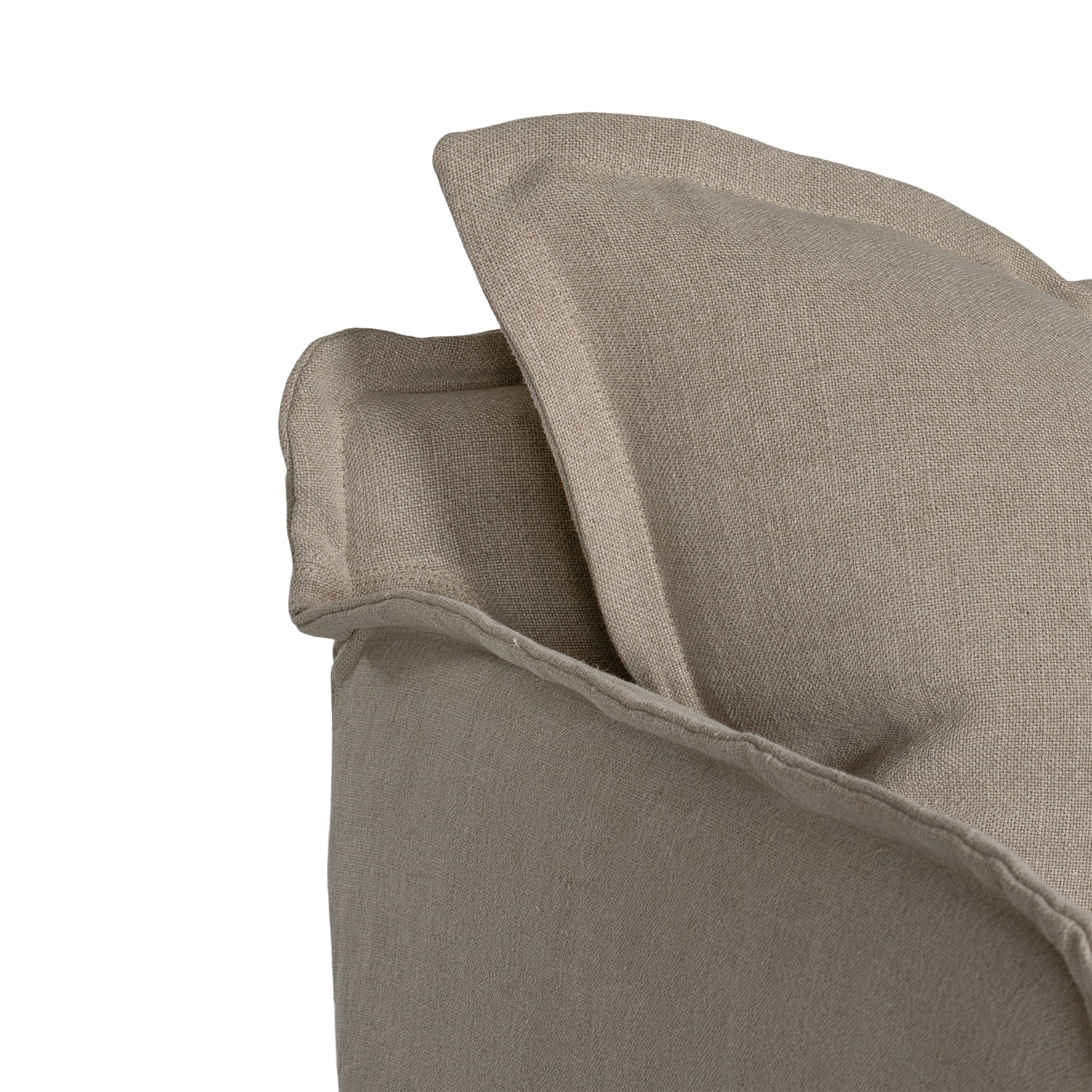 Singita Slipcover | Three Seater | Nia Stitching Oatmeal Uniqwa Collections