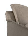 Singita Slipcover | Three Seater | Nia Stitching Oatmeal Uniqwa Collections