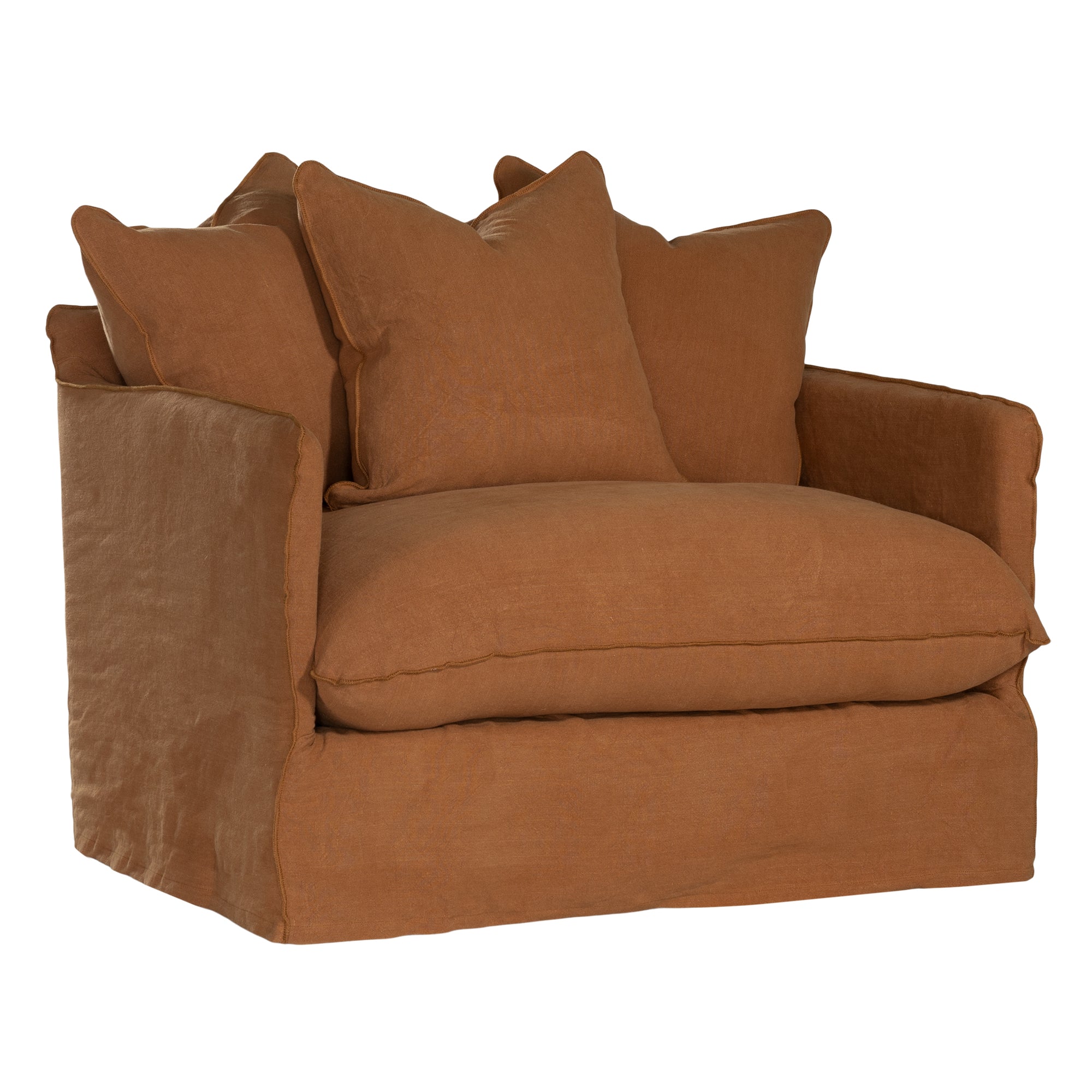 Singita Sofa | One Seater Clay Classic Stitching Uniqwa Collections