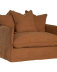 Singita Sofa | One Seater Clay Classic Stitching Uniqwa Collections
