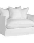 Singita Sofa | One Seater White Classic Stitching Uniqwa Collections