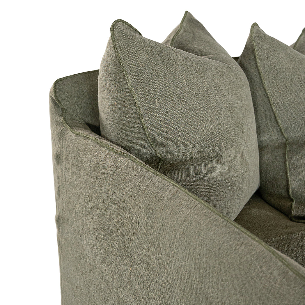 Singita Sofa | One Seater Bay Leaf Classic Stitching Uniqwa Collections